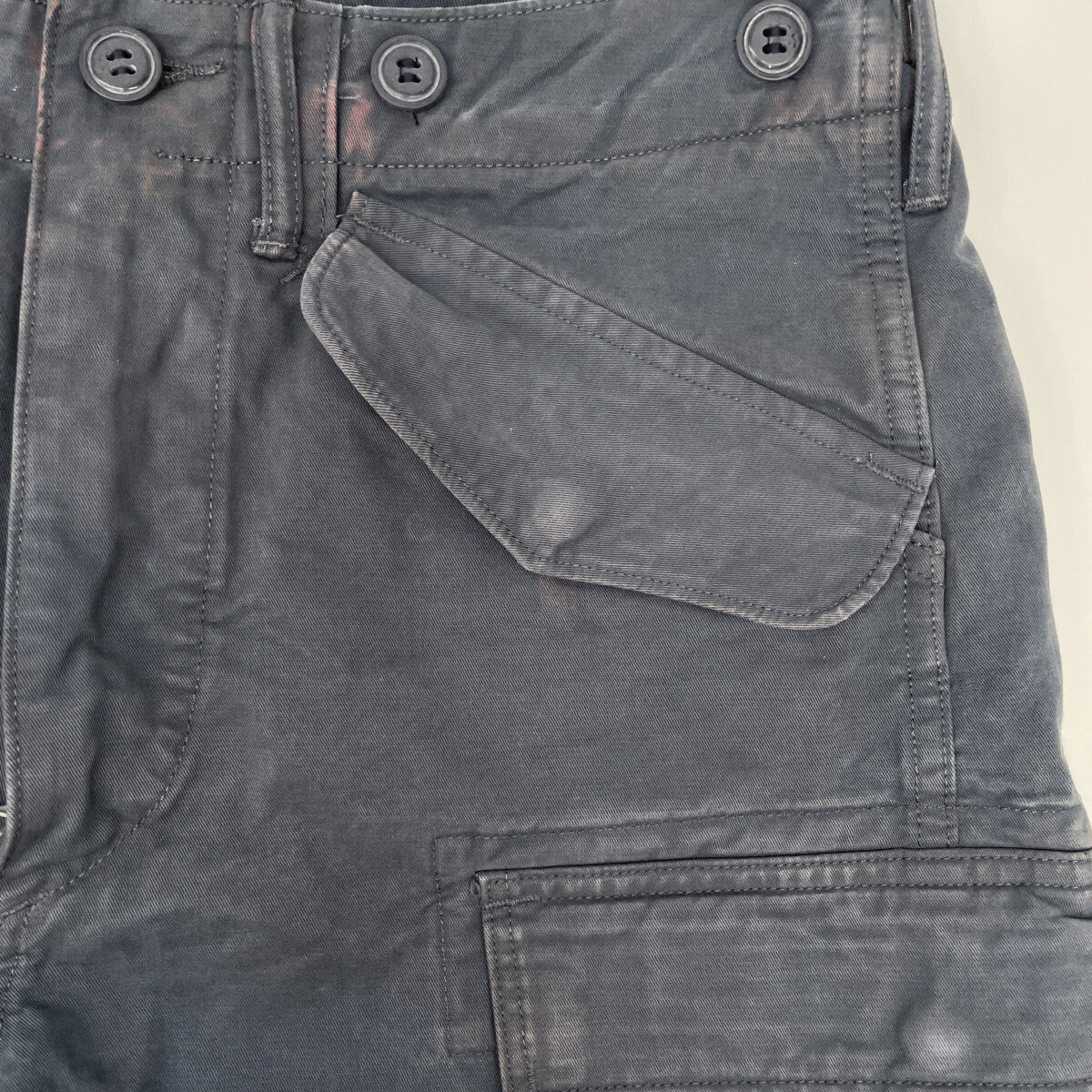 RRL M-51 Indigo Dyed Cargo Shorts Navy Size 30