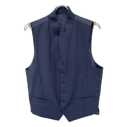 PAUL GARNIER Total Pattern 3-Piece Wool Suit Navy Size L