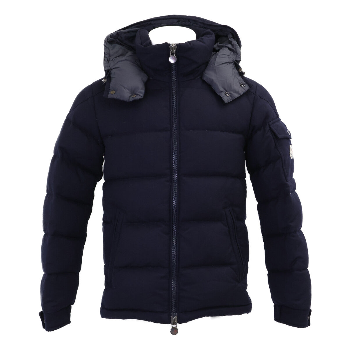 MONCLER MONTGENEVRE Wool Down Jacket Navy Size 0