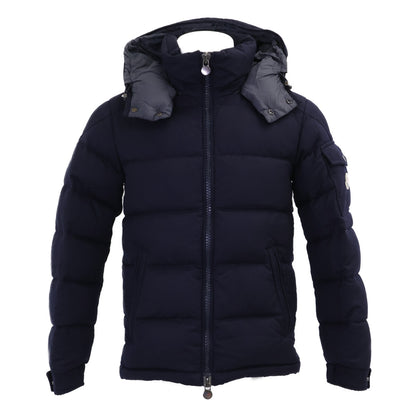 MONCLER MONTGENEVRE Wool Down Jacket Navy Size 0