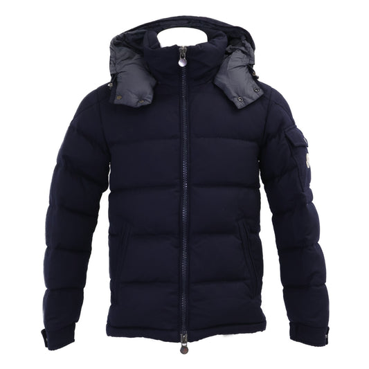 MONCLER MONTGENEVRE Wool Down Jacket Navy Size 0