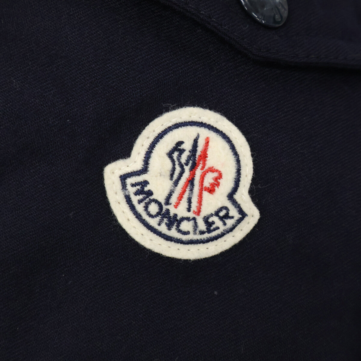 MONCLER MONTGENEVRE Wool Down Jacket Navy Size 0