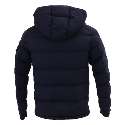 MONCLER MONTGENEVRE Wool Down Jacket Navy Size 0