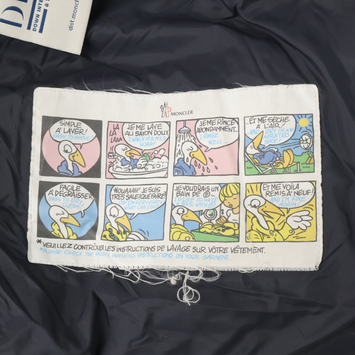 MONCLER MONTGENEVRE Wool Down Jacket Navy Size 0
