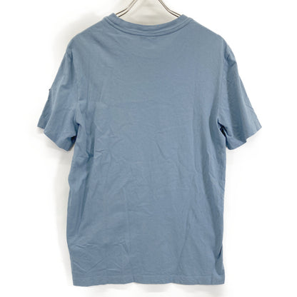 MONCLER 22 Logo Cotton T-Shirt Light Blue