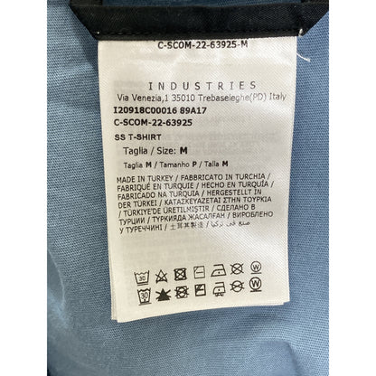 MONCLER 22 Logo Cotton T-Shirt Light Blue