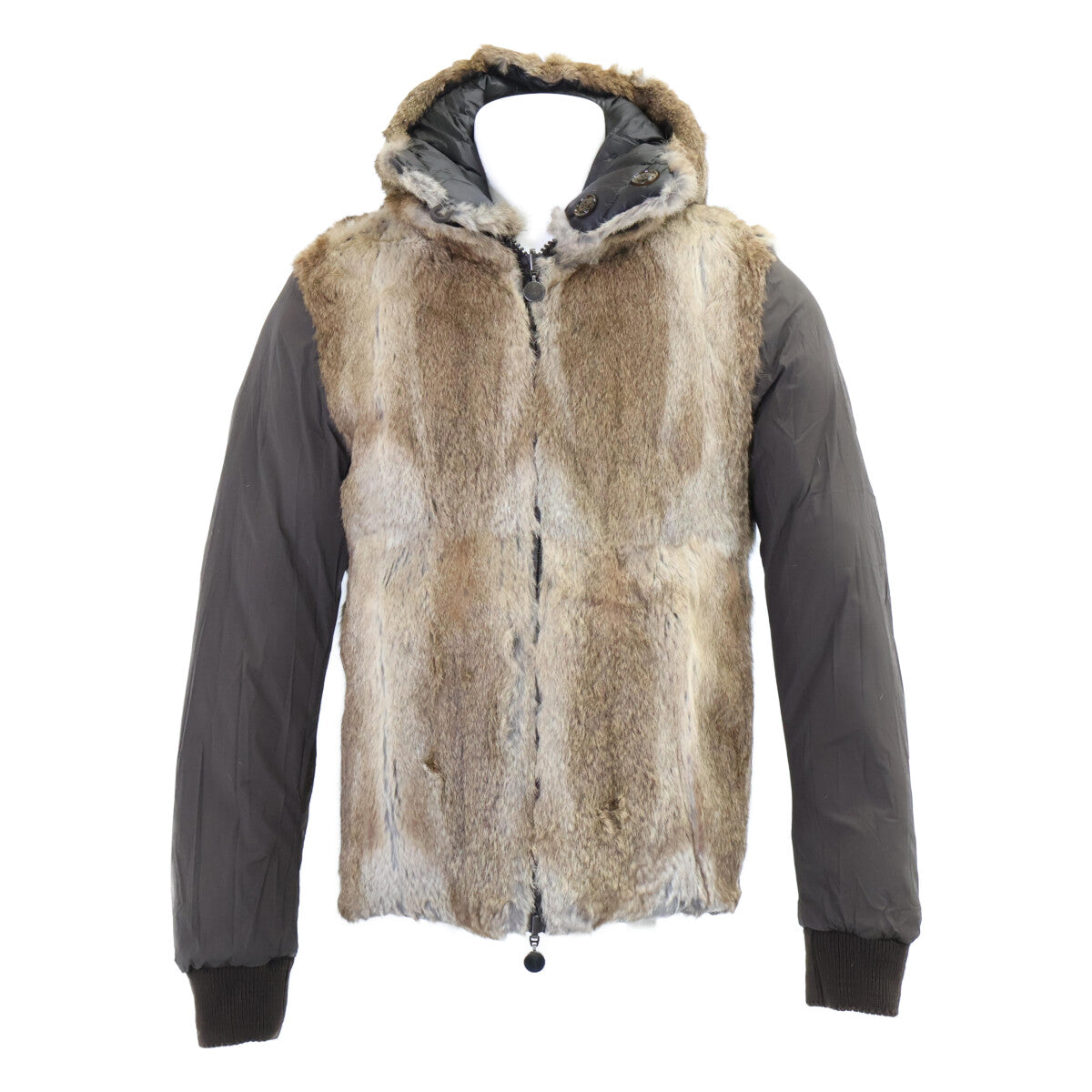 MONCLER Bastogne Rabbit Fur Reversible Down Jacket Size 3