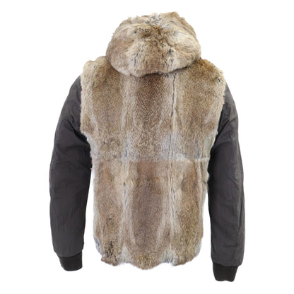 MONCLER Bastogne Rabbit Fur Reversible Down Jacket Size 3