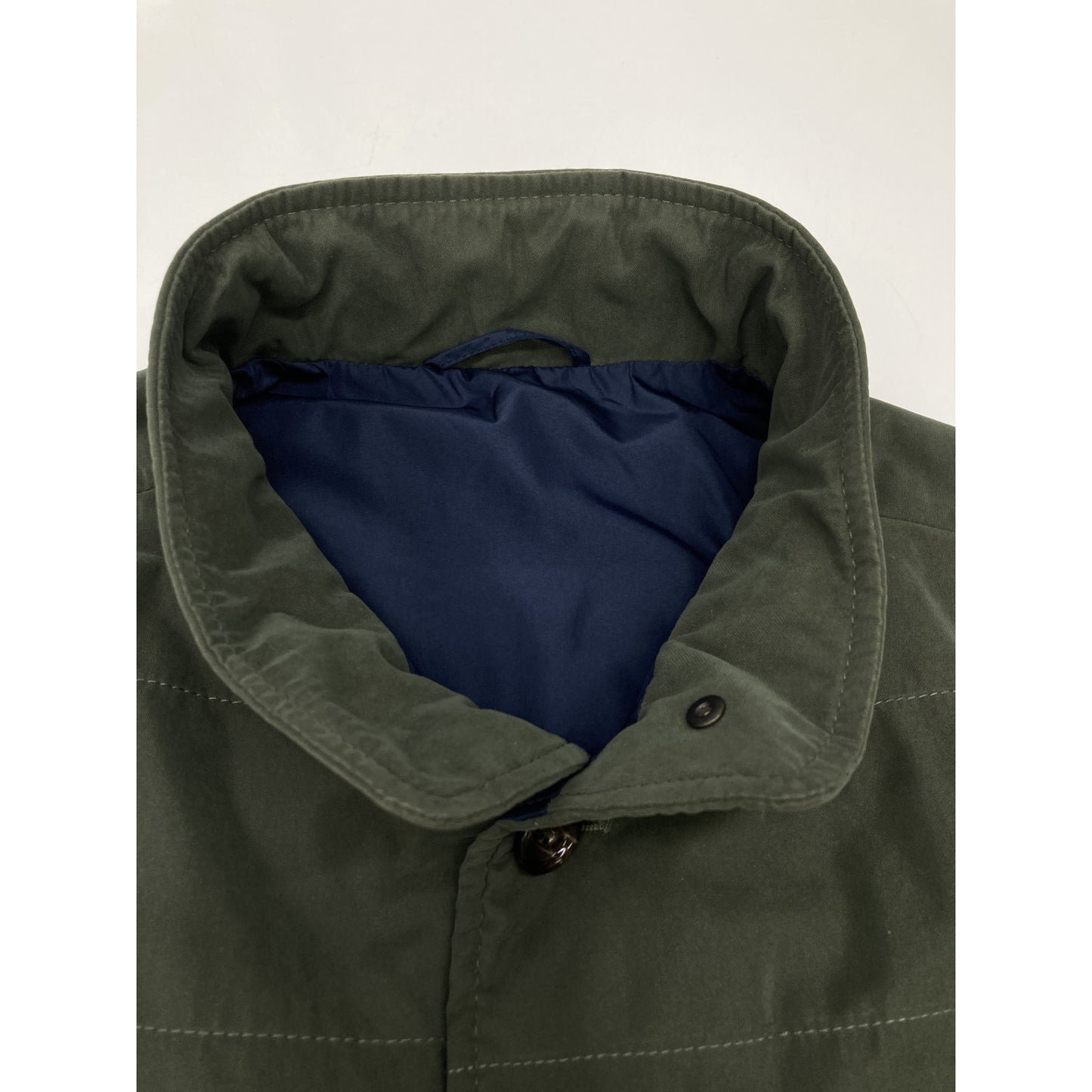 Drakes Belseta Padded Polyester Vest Khaki Size 38/48