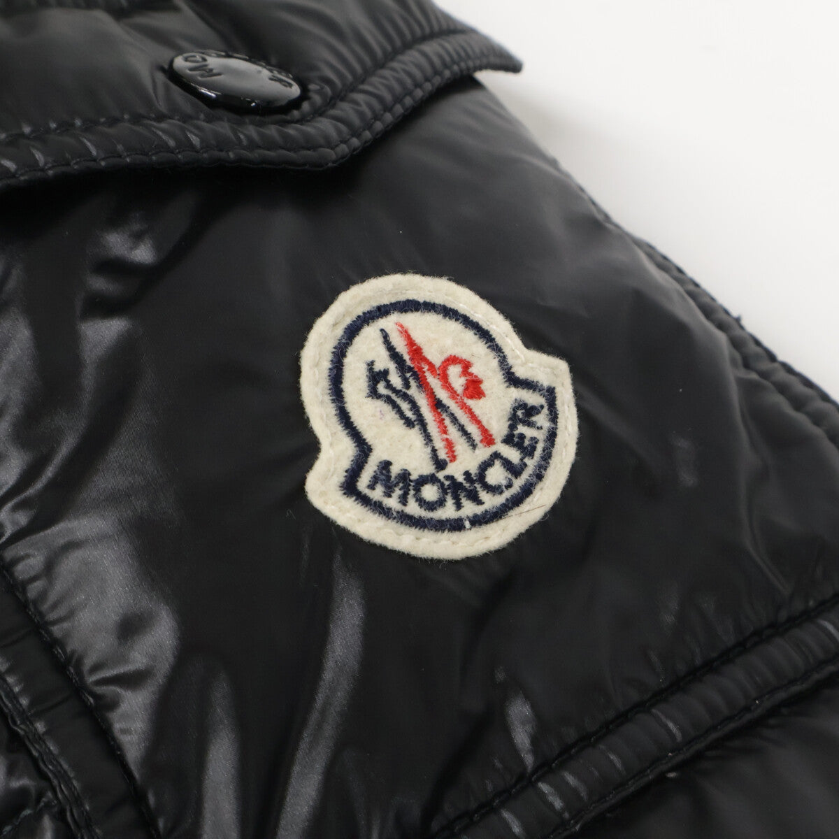 MONCLER ZIN Layered Down Jacket Removable Hood Black Size 1