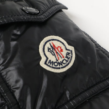 MONCLER ZIN Layered Down Jacket Removable Hood Black Size 1