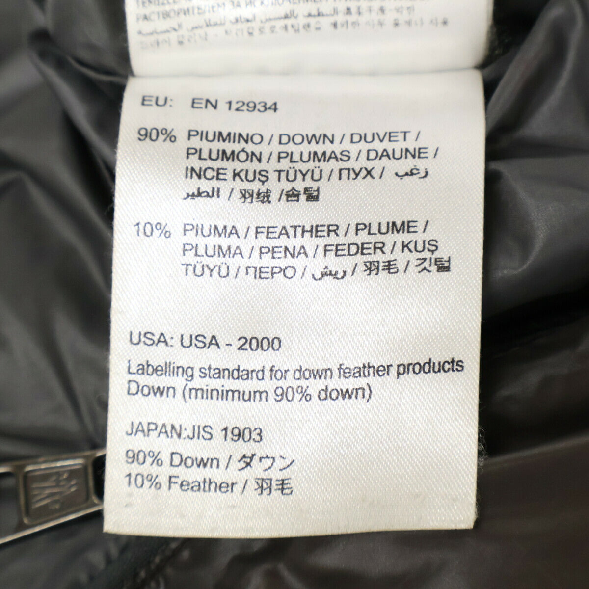 MONCLER ZIN Layered Down Jacket Removable Hood Black Size 1