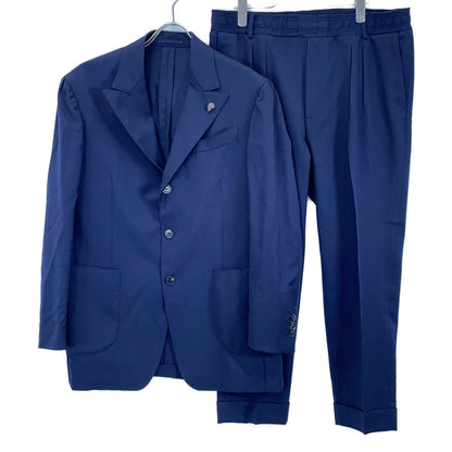 Gabriele Pasini Marzotto Incase Wool 3B Suit Navy Size 48