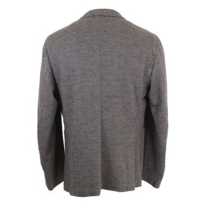 ISAIA Wool Tailored Knit Jacket Gray Size 50