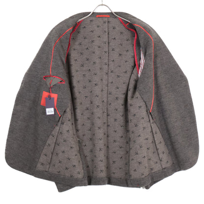 ISAIA Wool Tailored Knit Jacket Gray Size 50