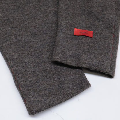 ISAIA Wool Tailored Knit Jacket Gray Size 50