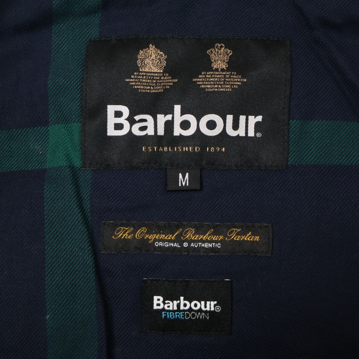 Barbour 24AW Brampton Puffer Jacket Navy Size M