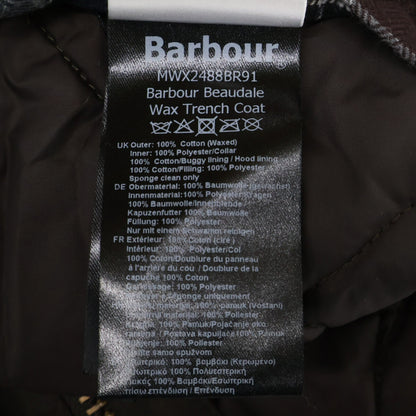 Barbour 25AW Beaudeal Waxed Trench Coat Brown Size M
