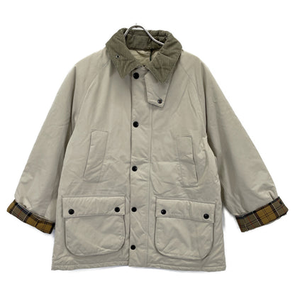 Barbour Padded Bedale Moleskin Jacket Beige Size 38