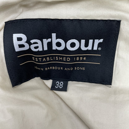 Barbour Padded Bedale Moleskin Jacket Beige Size 38