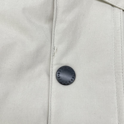 Barbour Padded Bedale Moleskin Jacket Beige Size 38