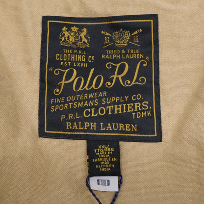 POLO RALPH LAUREN Varsity Wool Leather Jacket Green Size XXL