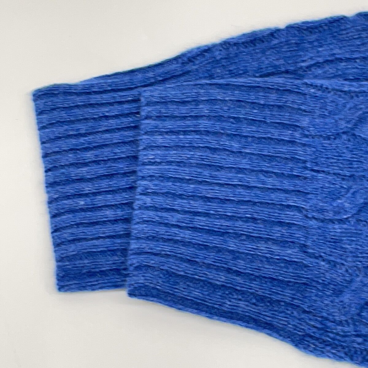 POLO RALPH LAUREN Wool Cashmere Cable Sweater Blue Size XL