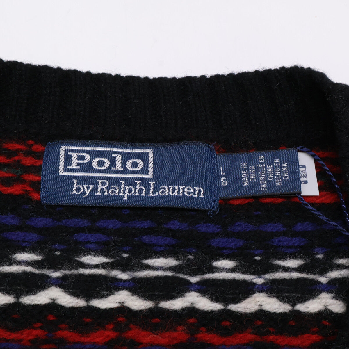 POLO RALPH LAUREN 23AW Polo Bear Dog Sweater Black Size L/G
