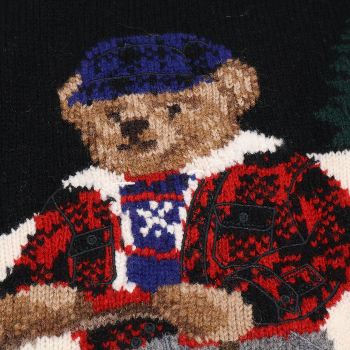 POLO RALPH LAUREN 23AW Polo Bear Dog Sweater Black Size L/G