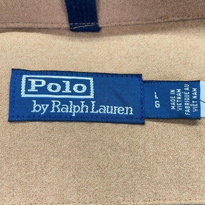 POLO RALPH LAUREN Wool Hooded Padded Down Coat Camel Size L