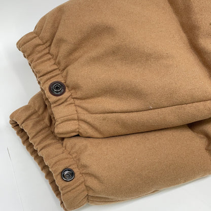 POLO RALPH LAUREN Wool Hooded Padded Down Coat Camel Size L