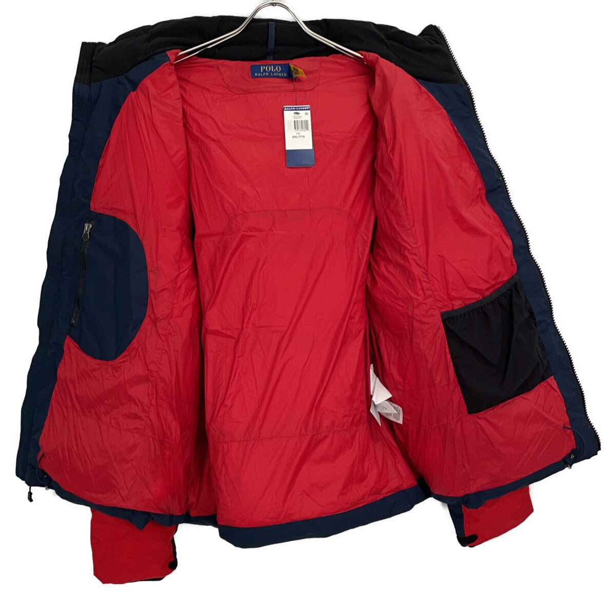 POLO RALPH LAUREN Big Pony Down Jacket Navy Red Size XXL
