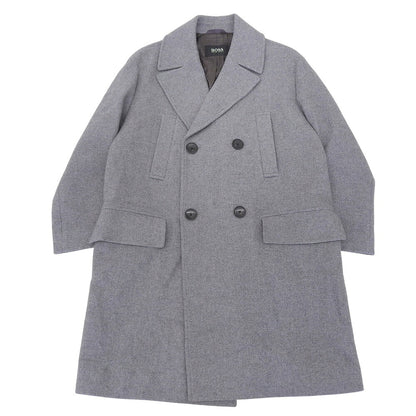 HUGOBOSS Wool Chester Coat Gray Size 52