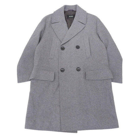 HUGOBOSS Wool Chester Coat Gray Size 52