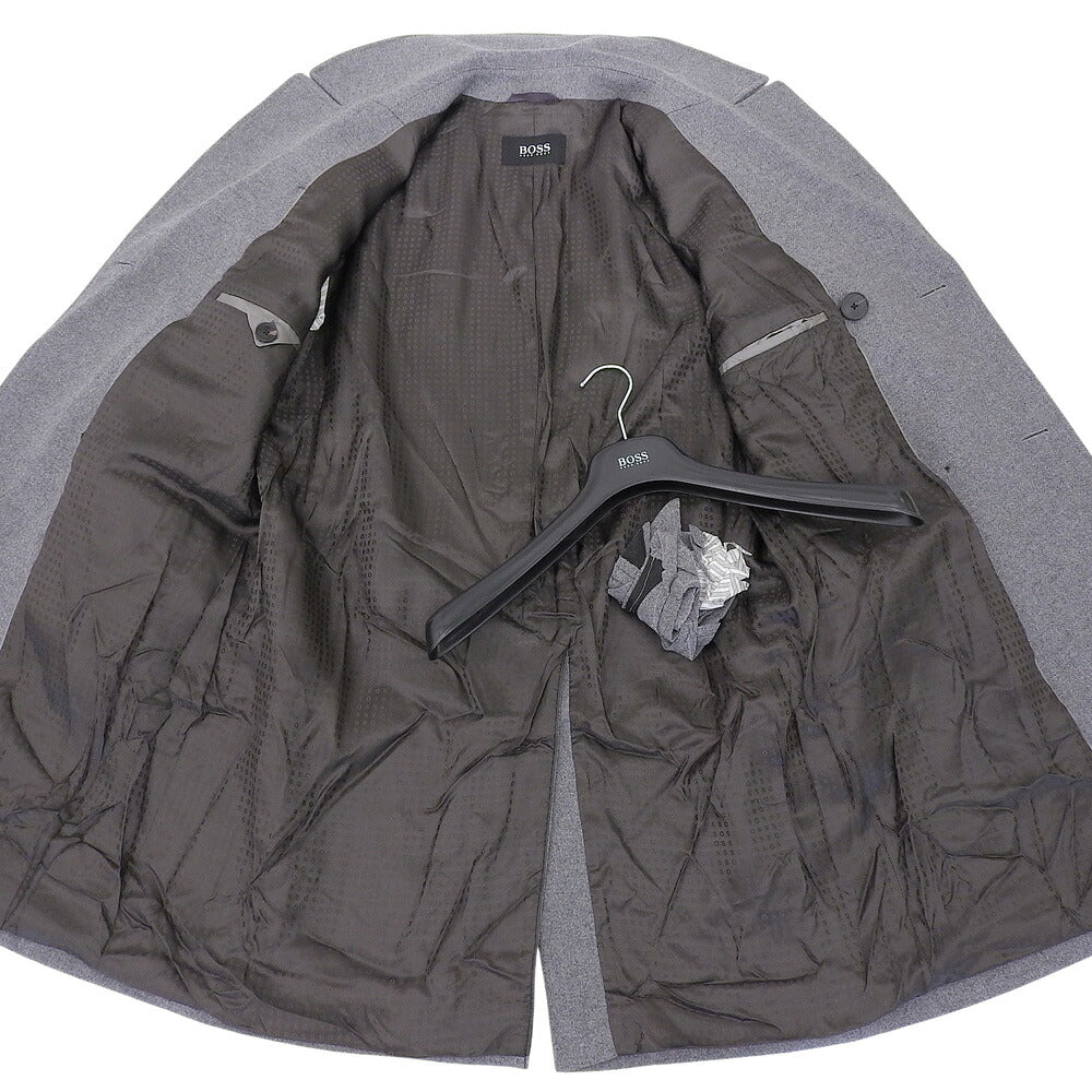 HUGOBOSS Wool Chester Coat Gray Size 52
