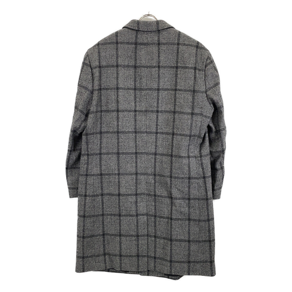HUGOBOSS Loro Piana Windowpane Chester Coat Gray Size 54
