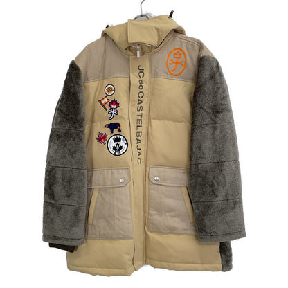 Castelbajac 22AW Mixed Material Down Jacket Beige Size 50