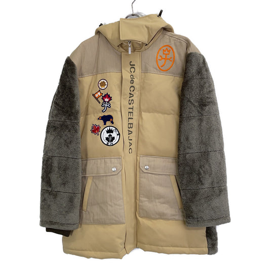 Castelbajac 22AW Mixed Material Down Jacket Beige Size 50