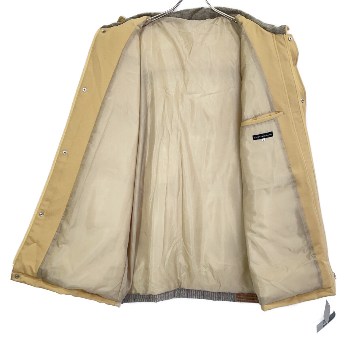 Castelbajac 22AW Mixed Material Down Jacket Beige Size 50