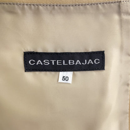 Castelbajac 22AW Mixed Material Down Jacket Beige Size 50