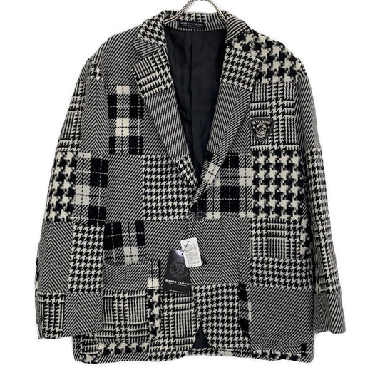 BARNI VARNO Wool Angora Jacket Black/White Size LL