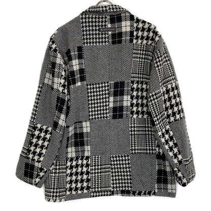 BARNI VARNO Wool Angora Jacket Black/White Size LL
