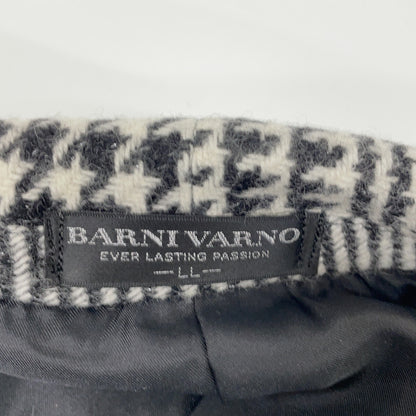 BARNI VARNO Wool Angora Jacket Black/White Size LL