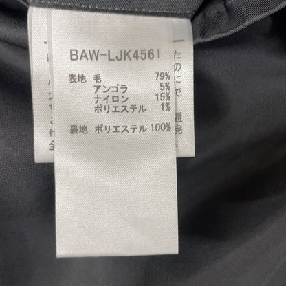 BARNI VARNO Wool Angora Jacket Black/White Size LL