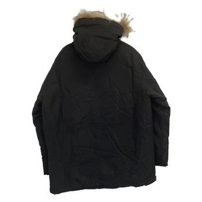 Capri Blue Black Hooded Down Jacket Size 50