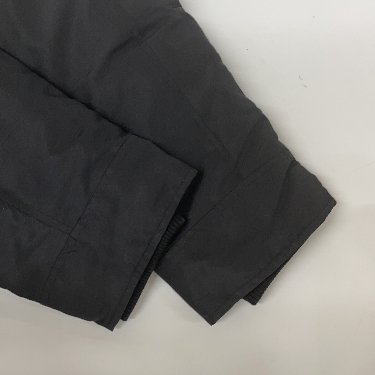 Capri Blue Black Hooded Down Jacket Size 50