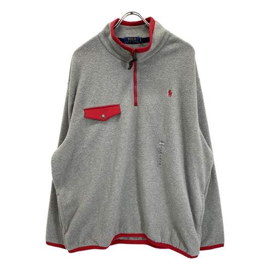 POLO RALPH LAUREN Gray Half-Zip Fleece Size XXL