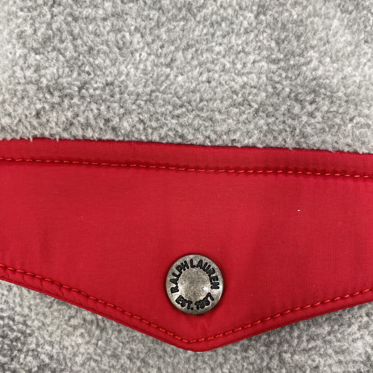 POLO RALPH LAUREN Gray Half-Zip Fleece Size XXL