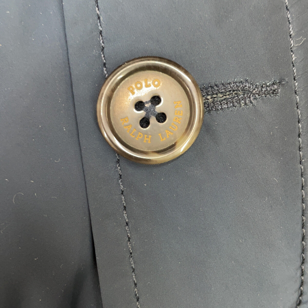 POLO RALPH LAUREN Navy Nylon Trench Coat Size XXL
