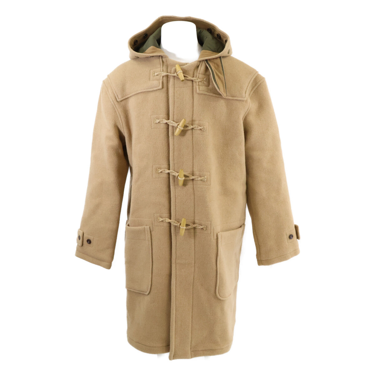 POLO RALPH LAUREN Double-Faced Wool Duffle Coat Beige Size L
